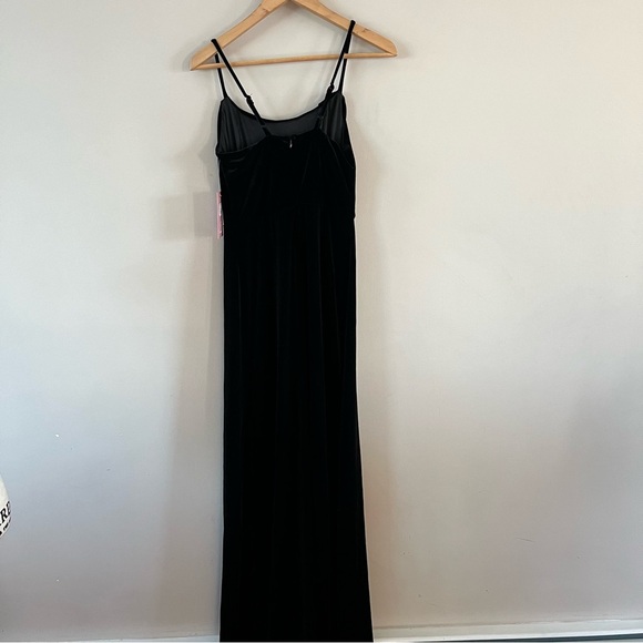 Birdy grey Ash velvet dress Ladies size small Black classic stretch gown - Picture 5 of 9